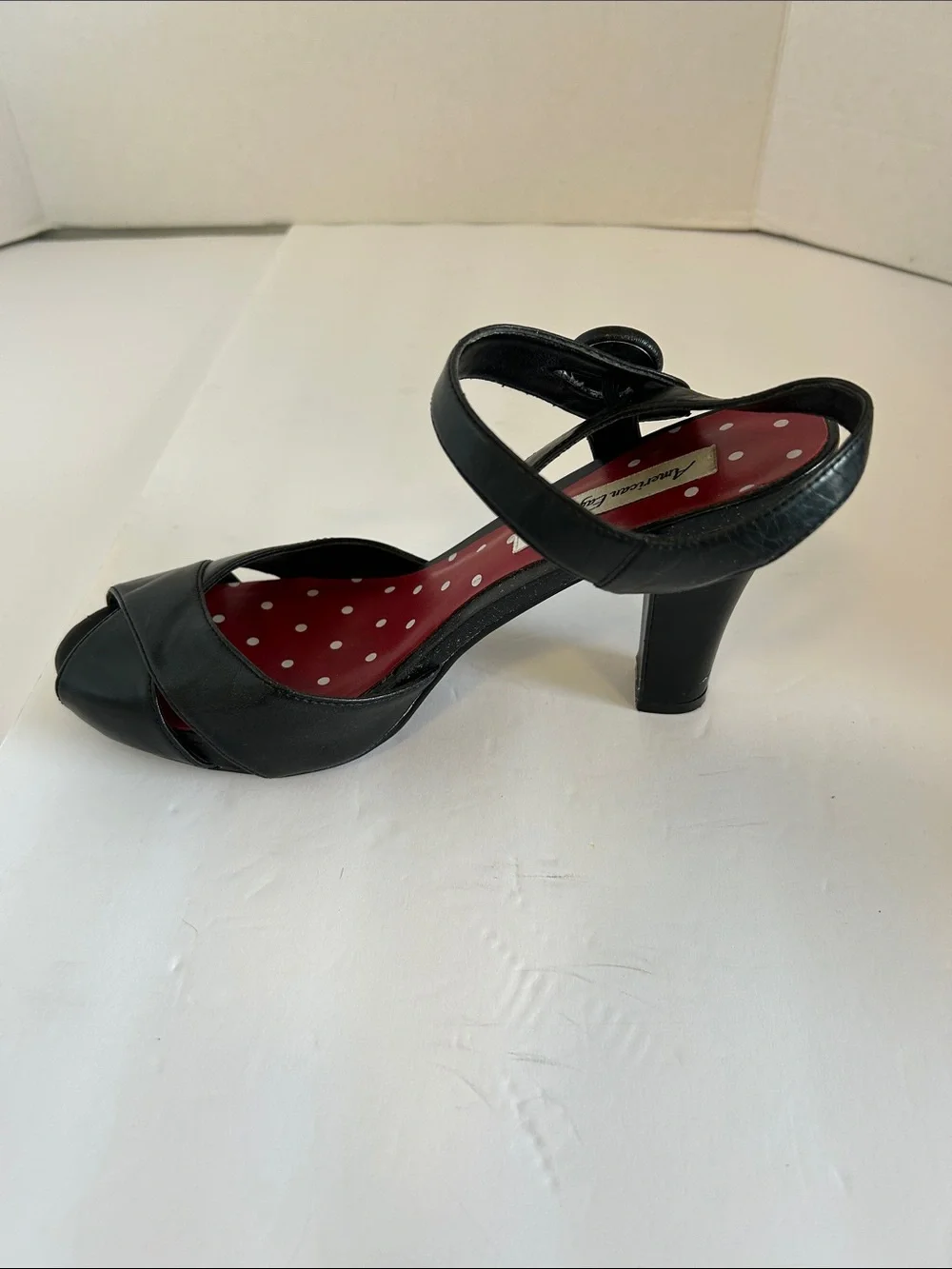 American Eagle Outfitters Black Peep-Toe Heeled Sandals BLACK KENLEY